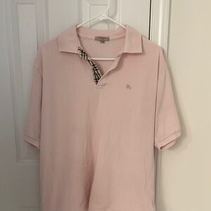Burberry Light Pink Polo Shirt